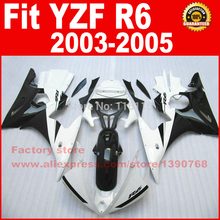 factory motorcycle fairing kits for YAMAHA 2003 2004 2005 R6 white black YZF R6 03 04 05 fairings kit  parts 2024 - buy cheap