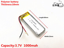 Good Qulity 3.7V,1000mAH,102360 Polymer lithium ion / Li-ion battery for TOY,POWER BANK,GPS,mp3,mp4 2024 - buy cheap