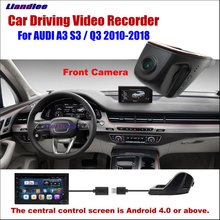 Liandlee Автомобильный видеорегистратор фронтальная камера для вождения видеорегистратор USB разъем для Audi A3 S3 Q3 2010-2018 Android экран Авто Dashcam антирадар 2024 - купить недорого