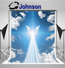 angel angelic winged sky cloud background  High quality Computer print children kids photo backdrop 2024 - buy cheap