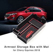 Коробка для хранения подлокотников Для Chevrolet Equinox 2018 центральная консоль лоток для перчаток 2024 - купить недорого