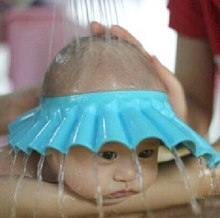 Boné de banho infantil ajustável para bebês, chapéu protetor para bebês de xampu, água, shampoo para crianças, presentes de festa de banho, 1 peça 2024 - compre barato
