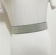 Женское подиумное модное бриллиантовое эластичные пояса, женское платье, корсеты, пояс, украшение, широкий пояс R1546 2024 - купить недорого