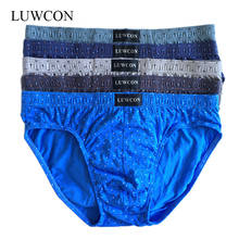 LUWCON 4Pcs/lot Cotton Men Briefs Comfortable Men's Underwear Briefs New arrival Underpants Panties Men Drop shipping 2024 - buy cheap