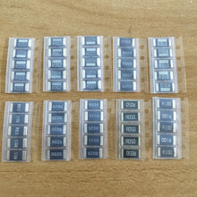 1bag/lot 2512 alloy resistance sample package 10kind X5pcs  resistor packages R001 R010 R020 etc connector 2024 - buy cheap