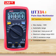 Digital Multimeter UNI-T UT33A+ Palm size AC DC voltmeter Ammeter Resistance Capacitance meter Diode test/Continuity buzzer 2024 - buy cheap