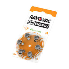 60 PCS Rayovac Air Energy High Performance Hearing Aid Batteries. Zinc Air 13/P13/PR48 Battery for BTE Hearing aids 2024 - buy cheap