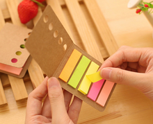 1pcs Kraft Paper Cover Candy Color Memo Pad N-times Sticky Notes Bookmark Notepad School Office Supply Escolar Pepalaria 2024 - buy cheap