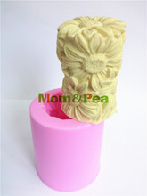 Mom & Pea 0013 Бесплатная доставка Подсолнух силиконовая форма для мыла украшение торта помадка торт 3D форма пищевой силикон форма 2024 - купить недорого