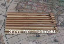 Whole Sale 1 X Carbide Bamboo Crochet Hooks 12 Sizes Knitting Needles 3.0mm to10mm Free Shipping 2024 - buy cheap