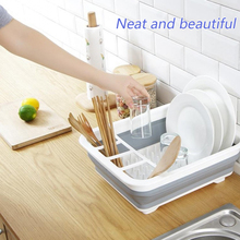 Folding Plate Rack Drain Bowl Rack Kitchen Dish Plate Tableware Holder Portable Drying Rack Home Shelf Dinnerware Organizer 2024 - buy cheap