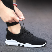 Men's casual shoes lace men's shoes light comfortable breathable walking shoes sport 2019 Mesh (air Mesh) Lace-up Rubber Fabric 2024 - buy cheap