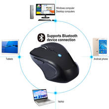 Ergonomic mouse Portable Bluetooth 3.0 Optical Mice 1600DPI For Android phone polegada 6 button tablet android Wireless Mouse 2024 - buy cheap