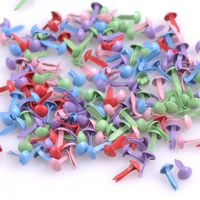 300PCs Mixed Pastel Round Brads Scrapbooking Embellishment Fastener Brads Metal Crafts For shoes Decoration 5X10mm CP0361 2024 - buy cheap