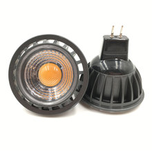 Holofote led cob mr16, 10 peças, 5w, 7w, ponto de luz led regulável para iluminação doméstica 2024 - compre barato