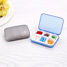 Travel Medicine Box Six Grids Pill Box Pill Case Pill Splitter Outdoor Medicine Seal Storage Box Medicine Box Holder Storage 2024 - buy cheap