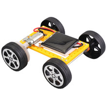 DIY Robot Solar Mini juguete alimentado niños coche Solar montar juguete Kit de coche con energía Solar Ciencia Educativa para chico MJ1206 2024 - compra barato