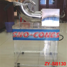 Double Blades Commercial Ice Crusher Shaver Snow Cone Making Machine 200W stainless steel Material 180kg /h ZY-SB130 110V/220V 2024 - buy cheap