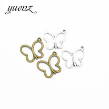 YuenZ 30pcs 2 color Antique bronze butterfly Charm fit for Bracelets Necklace Pendant DIY Metal Jewelry 20*17mm D261 2024 - buy cheap