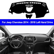 Capa de painel interno para carro, 2 camadas, almofada, tapete, guarda-sol, jeep, cherokee kl 2014, 2015, 2016, 2017, 2018, drive para o lado esquerdo 2024 - compre barato