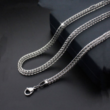 Fashion new titanium steel necklace foxtail chain Stainless steel jewelry multilayer necklace hot sale 2024 - buy cheap