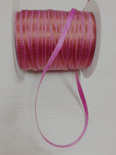 Free Shipping 4mm X 20yards Lot Brown With Pink Reversible Two Tone Satin Ribbon 2024 - buy cheap