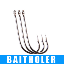 FISH KING 3pack/lot  BAITHOLER Fishing Hook Size 5#-16# High Carbon Steel Fishing Hooks Jig Barbed Carp Anzol Ring eye Hook 2024 - buy cheap