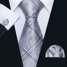 Conjunto de corbatas de seda a cuadros para hombre, corbata de boda de 8,5 cm, de diseñador de moda, para fiesta, envío directo, FA-5153 2024 - compra barato