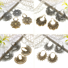folk-custom color ethnic dangle Earring Bohemian Vintage Hollow for Women Engagement Party drop Earring Boho Jewelry accessories 2024 - buy cheap