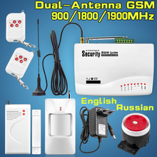 Dual-antenna stronger signal gsm alarm system 433MHz wireless alarm system security home with English/Russian manual 2024 - buy cheap