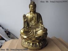 Chinese Buddhism Temple Copper Brass Amitabha Tathagata Sakyamuni Buddha Statue Discount 55% 2024 - buy cheap