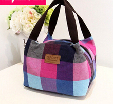 Korean version of the small fresh new portable canvas handbag lunch bag hand bag ladies fashion wild fabric Mummy bag 2024 - buy cheap