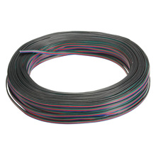 4-контактный разъем для удлинителя провода кабель Шнур для светодиодной ленты RGB 3528 5050 разъем Красочный 50 м 2024 - купить недорого