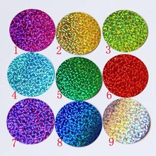 100pcs/lot Large Round Sequins 40mm PVC Flat With 1 Side Hole Dancing Dress Accessory DIY Craft Wedding Decoration 9 Laser Color 2024 - buy cheap