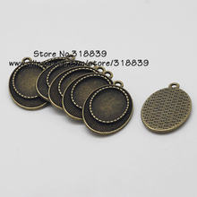 Antique Bronze Metal Zinc Alloy Trendy Cameo Oval Cabochon Pendant Setting Jewelry Blank Findings 13*18mm 30pcs 7528 2024 - buy cheap