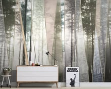 Papel de parede forest landscape geometric lines 3d wallpaper,restaurant hotel bar living room sofa TV wall bedroom 3d mural 2024 - buy cheap