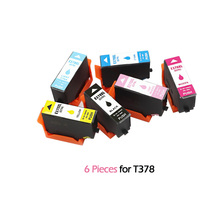 6 шт. для Epson T378XL T378 совместимые картриджи с чернилами для Epson Expression Photo XP-8500 XP-8505 принтеров 2024 - купить недорого