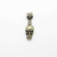 20pcs Skull dangle Tibetan Bronze Bead Charms big hole pendant fit Pandora charm bracelet DIY pendants 2024 - buy cheap