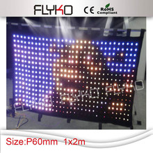 New Product Cheap Price P60MM 2*1M Wide *High Led Video Curtain With Controller 2024 - buy cheap