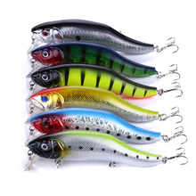 HENGJIA 6 piezas 12 CM-24,5G Wobbler señuelo de pesca gran Crankbait Minnow Peche bajo Trolling Pike pesca 2024 - compra barato