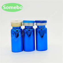 10pcs/lot 10ml UV Blue Glass Vials, 10cc Glass Bottle with flip off cap,1/3OZ cosmetic packaging, essence bottle 2024 - buy cheap