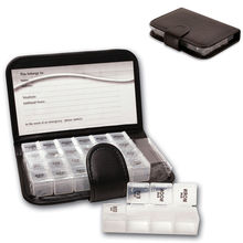 Caixa de dispensador de medicamento para viagem, 7 dias, semanalmente, suporte para tablet, organizador, carteira de 7 dias 2024 - compre barato