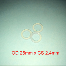 OD 25mm x CS 2.4mm silicone rubber sealing o ring o-ring gasket 2024 - buy cheap