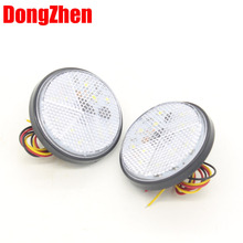 1X Car Truck LED Car External Light Reflector Round Brake Light Brake Lamp DC 12V Automobiles Light Source Auto Accessories 2024 - buy cheap