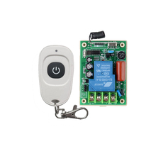 Controle sem fio 1ch 220v para casa, interruptor de iluminação com controle remoto sem fio 433mhz e controlador branco para casa