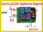 Interruptor de controle remoto sem fio embutido, receptor e transmissor 12v, 4 canais, 315/433mhz, saída de código de aprendizagem ajustável - especificações Interruptor de controle remoto sem fio embutido, receptor e transmissor 12v, 4 canais, 315/433mhz, saída de código de aprendizagem ajustável - especificações