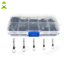 JSM 300pcs/lot Copper & Stainless Steel Rolling Swivel Interlock Snap Lure Connectors Accessories Fishing Tackle Box 2024 - buy cheap