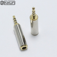 1pcs 2.5mm 4 Pole Male Plug to 3.5mm Female Socket Stereo Headset jack Dual Track Headphone Connector Microphone Audio Adapter 2024 - buy cheap