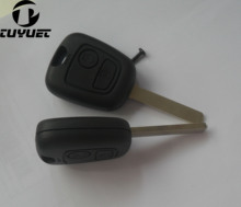 Carcasa de llave remota, 2 botones, para Peugeot 107, 207, 307, 407, 106, 206, 306, 406, sin ranura 2024 - compra barato