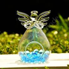 Angel Glass Flower Vase Christmas Dinner Planter Container Hydroponic Pot Home Wedding Decor Candlestick Angel Terrarium 2024 - buy cheap